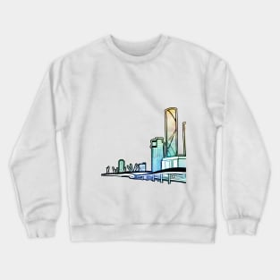 Brisbane City Australia - A Cityscape Crewneck Sweatshirt